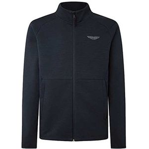 Hackett London Am Tech Track FZ sweatshirt, blauw (navy), S voor heren, Blauw (zwart), S