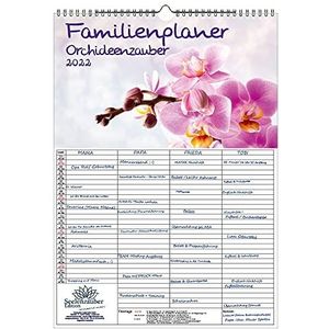 Seelenzauber Familieplanner - OrchideeënMagie DIN A3 Kalender Voor 2022 Orchideeën En Bloesems