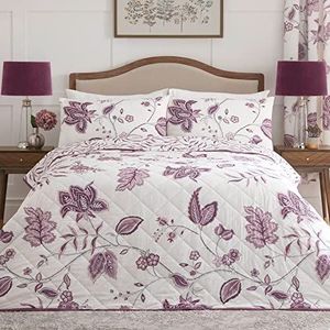 Dreams & Drapes - Teal Green Floral & Bird sprei (230cm x