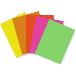 Clairefontaine - Ref 93921C - Maildor Fluorescerende Poster Papier (Pack van 100 Vellen) - A4 in grootte, 90gsm papier, heldere fluorescerende kleuren - diverse kleuren