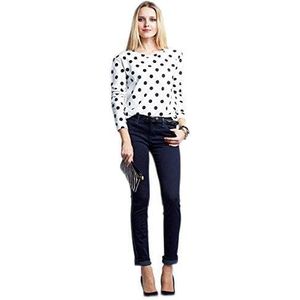 Lee dames jeans L338JLIA FUZED SCARLETT Dark FLASH Skinny/Slim Fit (groen) normale tailleband