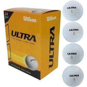 Wilson Golfballen Ultra, wit, 24 stuks