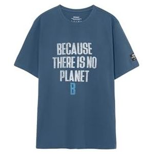 ECOALF - Heren Minealf T-shirt met korte mouwen, katoen, gerecycled weefsel, T-shirt met korte mouwen voor heren, katoenen T-shirt, comfortabel en licht, maat XL, rookblauw, Rook blauw, XL