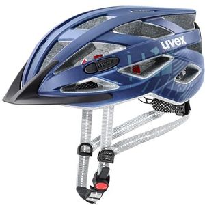 uvex city i-vo - lightweight city helmet for women and men - individueel verstelbare pasvorm - inclusief LED-verlichting - deep space matt - 52-57 cm