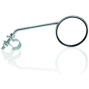 XLC Unisex – fietsspiegel voor volwassenen MR-K05, zilver, 75 mm