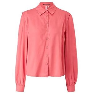 Q/S designed by Damesblouse met lange mouwen, regular fit, roze, 34