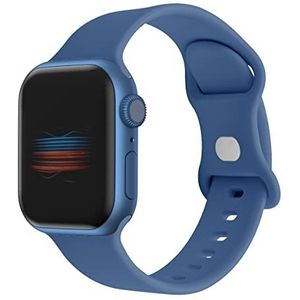 Horlogebandje compatibel met Apple Watch 38 mm 40 mm 41 mm, sportband compatibel met iWatch Series 7 6 5 4 3 2 1 SE, marineblauw, Navy Blauw, 38mm/40mm/41mm