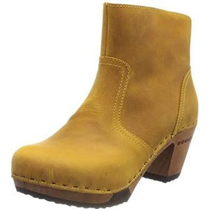 Woody Dames Tanja enkellaarsjes, ocra, 42 EU