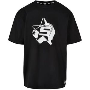 STARTER BLACK LABEL Starter Shooting Star Oversized T-shirt voor heren, zwart, XXL