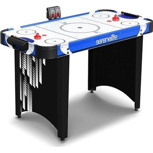 SereneLife - Air Hockey - 122 cm - Tafel - Geïntegreerde Puntenteller en Digitale LED-dashboard