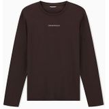 Emporio Armani Stretch Piquet T-shirt Met Lange Mouwen