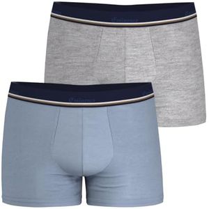 Eminence - Boxers - Blau/Grijs - Lot van 2 - Coton Stretch Longue Durée - Oeko-TEX® Standard 100