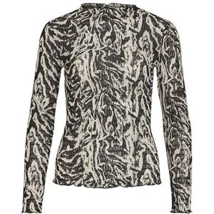 Vila rine Nala Funnelneck L/S Top, zwart beauty, XS