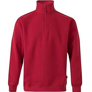 Velilla 105702 12 - ROJO L - sweatshirt met halflange ritssluiting unisex rood maat L