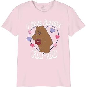 We Bare Bears T-shirt voor meisjes, lichtroze, 12 Jaren
