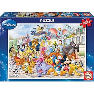 Educa - Puzzel met 200 stukjes, Disney Parade, 200 stukjes puzzel voor kinderen vanaf 6 jaar, Disney World (13289)