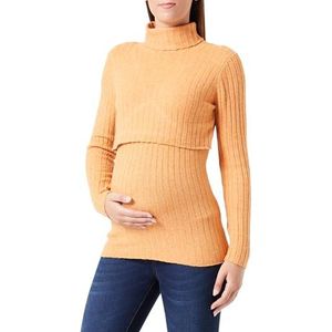 MAMA.LICIOUS MLSUNIVA June L/S Knit TOP, Gouden Ochre/Detail: melange, L