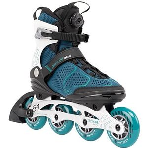 K2 Inlineskates voor dames ALEXIS 84 BOA, groenblauw - wit, 30G0617.1.1.065