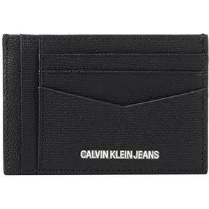 Calvin Klein Heren Denim Collection reisportemonnee, zwart, eenheidsmaat, zwart, One size