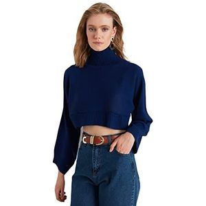 Trendyol Acryl Trui - Marineblauw - Regular L Marineblauw, marineblauw, L
