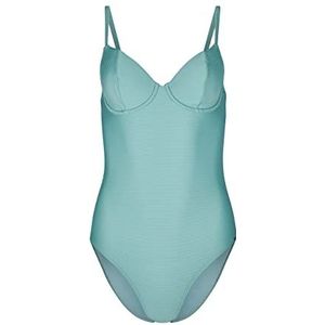 Skiny Dames Every Summer In Rib Seams Badpak, Mineral Blue, Normaal