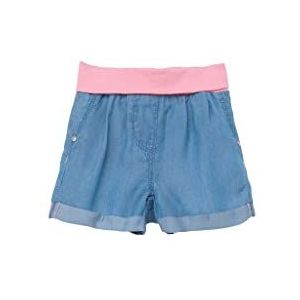 s.Oliver Junior Baby Girls Jeansbroek met sweatband, kort, blauw, 86, blauw, 86 cm