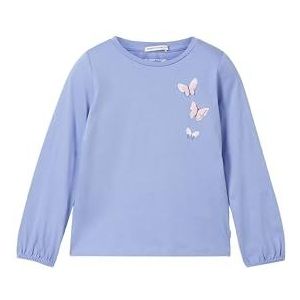TOM TAILOR Meisjesshirt met lange mouwen en vlinder, 30029 - Calm Lavender, 92-98