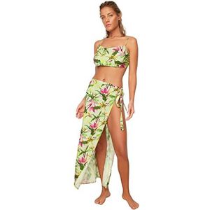 Trendyol Dames effen geweven tweedelige set, Veelkleurig, 36