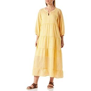 Part Two Philinepw Dr Dress Relaxed Fit dames, Amber Yellow Check, 40