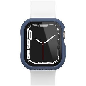 OtterBox Eclipse Watch-bumper met geïntegreerde glazen schermbeschermer voor Apple Watch Series 9/8/7 - 41mm, gehard glas, valbestendig, slanke beschermhoes voor Apple Watch, Donkerblauw