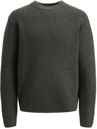 Jack & Jones - JORBLEECKER KNIT CREW NECK BF - Gebreide Trui - Forest River