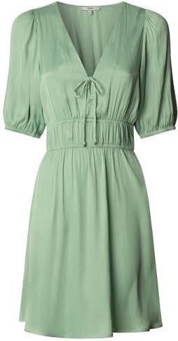 Midi-jurk - Groen - Polyester - Korte Mouwen - Casual Stijl