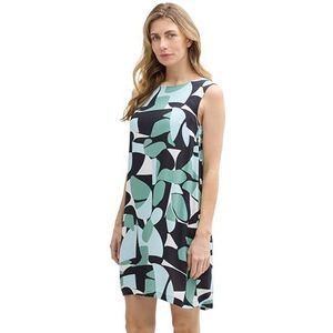 TOM TAILOR Damesjurk, 37800 - Groene Dots And Shapes Design, 46