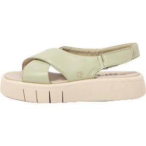 Art 1855 Malaga platte damessandalen, limoen, maat 42, Bestand., 42 EU