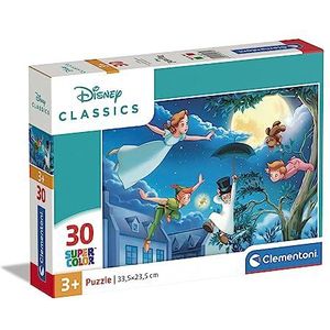 Clementoni - 20279 - Supercolor Puzzel - Disney Classics - 30 Stukjes, Kinderpuzzels, 3-5 Jaar, Gemaakt in Italië