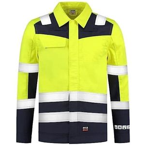 Tricorp 403015 Safety Multinorm tweekleurig werkjack, 74% katoen/25% polyester/1% andere vezels, 320 g/m², fluorgele inkt, maat 4XL