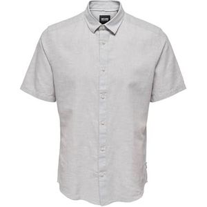 Only&Sons Onscaiden SS Solid Linnen Shirt Noos 22009885, nirvana, L