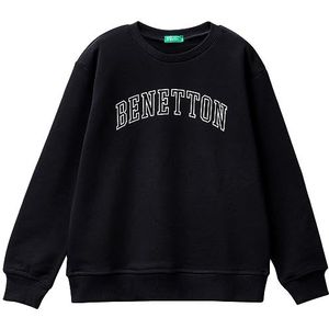 United Colors of Benetton Trainingsshirt voor kinderen en jongeren, Zwart 100, 170 cm