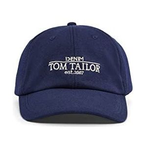 TOM TAILOR Denim Dames Logo Cap 1033075, 10786 - Indigo Ink Blue, ONESIZE