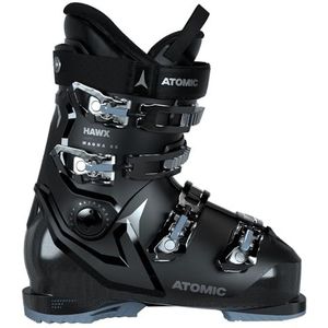 ATOMIC HAWX Magna 85W skischoenen, alpine skischoen voor dames, in zwart/denim/zilver, 102 mm brede pasvorm, stabiele Prolite-constructie, Memory Fit voor een nauwkeurige pasvorm