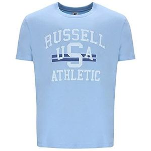 RUSSELL ATHLETIC RUA-s/S Crewneck T-shirt heren, Chambray Blue, M