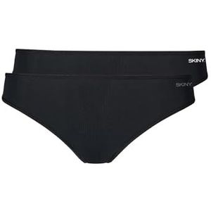 Skiny - String - Zwart - 2 Pack - Jersey - Effen