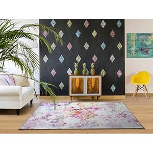 HomeRug Boeket tapijt, bloemen, paars, 80 x 150 cm