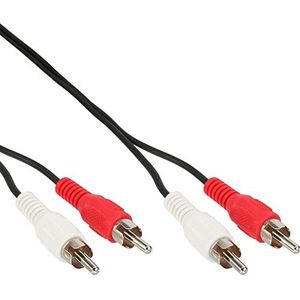 InLine 89933 RCA-kabel, 2 x cinch, stekker/stekker, 2 m