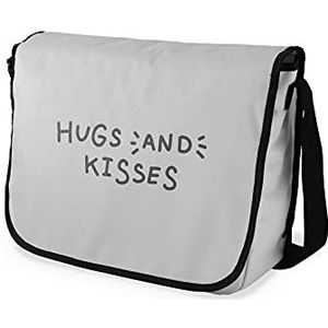 Bonamaison Digitaal bedrukte boodschapper schooltas voor studenten, cross-body tas, koerierstas, schoudertas voor kinderen, meisjes, jongens, maat: 29x36 cm
