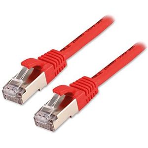 Netwerkkabel RJ45, 100% koper, Cat 8.1, S/FTP, LSZH, 10 m, rood