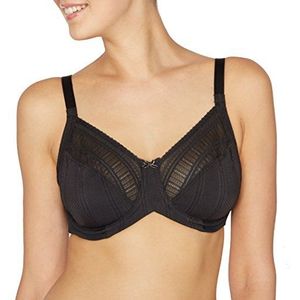 Maidenform Vrouwen Betoverende Mesh Minimiser Dagelijkse BH, Zwart (zwart W/latte), 90F