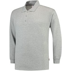 Tricorp 301004 casual polokraag sweatshirt, 60% gekamd katoen/40% polyester, 280 g/m², grijs melange, maat 4XL