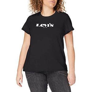 Levi's dames t-shirt The Perfect Tee, New Logo Ii Caviar, XXS