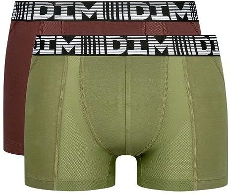 DIM - 3D Flex Air - Boxershorts - Kastanje + Kaki - Polyester